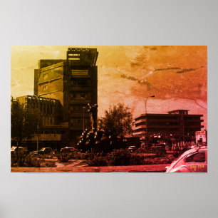 Antike Irak Bagdad-Springbrunnen Poster