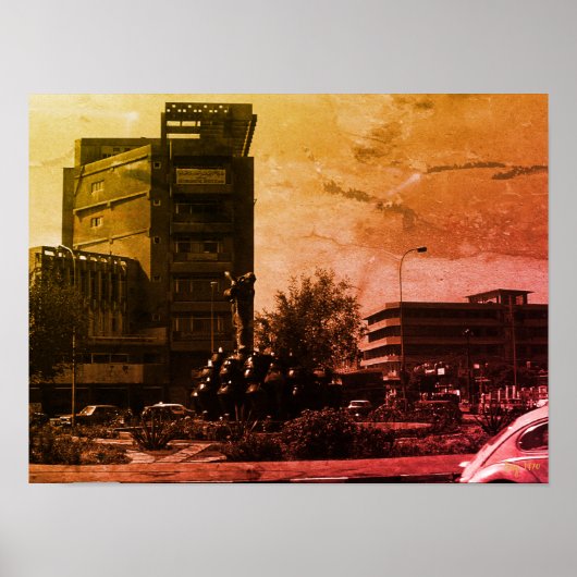 Antike Irak Bagdad-Springbrunnen Poster (Vorne)