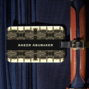 Antike irakische Bagdad Hauptbahnhof Gepäckanhänger