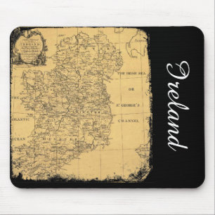Antike Irland-Karte Mauspad