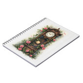 Antike Ivy Rose Standuhr Notizblock (Linke Seite)