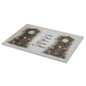Antike Ivy Rose Standuhr Schneidebrett (Ecke)