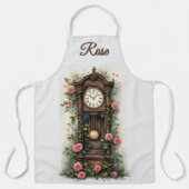 Antike Ivy Rose Standuhr Schürze (Vorderseite)