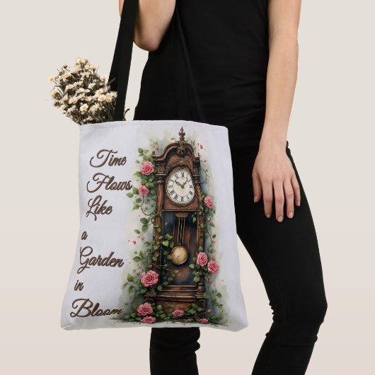 Antike Ivy Rose Standuhr Tasche (Von Nahem)