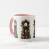 Antike Ivy Rose Standuhr Tasse (Vorderseite Links)