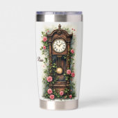 Antike Ivy Rose Standuhr Thermobecher (Rückseite)