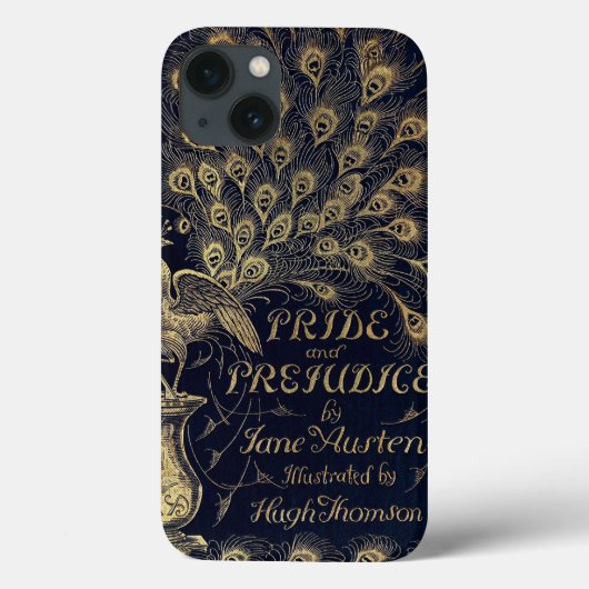 Antike Jane Austen Pride and Prejudice Peacock Case-Mate iPhone Hülle (Rückseite)