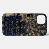 Antike Jane Austen Pride and Prejudice Peacock Case-Mate iPhone Hülle (Rückseite (Horizontal))