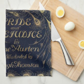 Antike Jane Austen Pride and Prejudice Peacock Geschirrtuch (Viertel Falte)