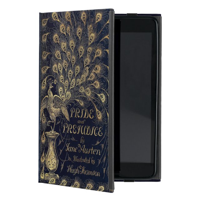 Antike Jane Austen Pride and Prejudice Peacock Hülle Fürs iPad Mini (Vorderseite)