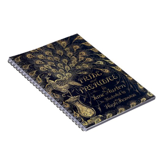 Antike Jane Austen Pride and Prejudice Peacock Notizblock (Rechte Seite)