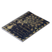 Antike Jane Austen Pride and Prejudice Peacock Notizblock (Linke Seite)