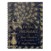 Antike Jane Austen Pride and Prejudice Peacock Notizblock (Vorderseite)