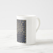 Antike Jane Austen Pride and Prejudice Peacock Porzellantasse (Vorderseite Rechts)