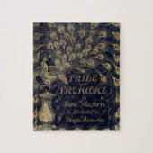 Antike Jane Austen Pride and Prejudice Peacock Puzzle (Vertikal)