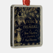 Antike Jane Austen Pride and Prejudice Peacock Silbernes Ornament (Rechts)