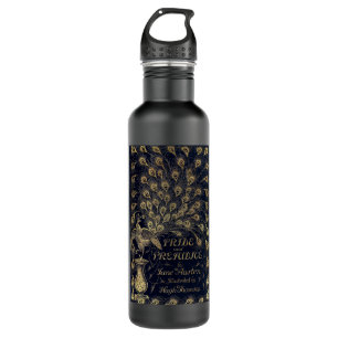 Antike Jane Austen Pride and Prejudice Peacock Trinkflasche