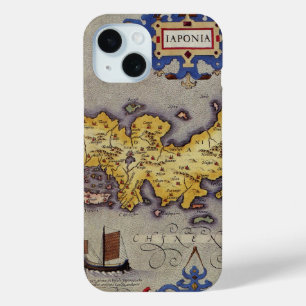 Antike Japan-Karte von Mercator und Hondius iPhone 15 Hülle
