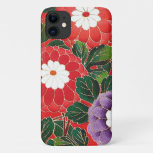 Antike Japanisch Brocade Deep Red Case-Mate iPhone Hülle