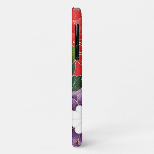 Antike Japanisch Brocade Deep Red Case-Mate iPhone Hülle (Hinten/Links)