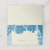 Antike japanische Blaukirsche Blossom Leere Platzkarte (Außenseite Aufgefaltet)