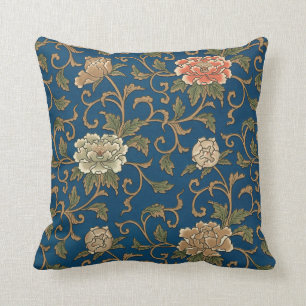 Antike Japanische Chrysantheme Kissen
