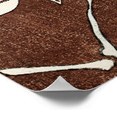 Antike japanische Holzblock Bambus Print Poster (Ecke)