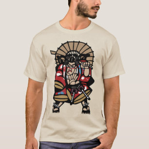 Antike japanische Kriegerkunst T-Shirt