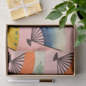 Antike japanische Ventilatoren - Gewebepapier für  Seidenpapier (Geschenk)