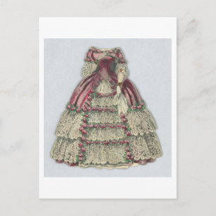 Antike Jenny Lind Papierpuppe Postkarte