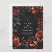 Antike Jugendstil-Hochzeit Save The Date (Vorderseite)