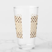 Antike Kaffebohnen und Lavendel nahtloses Muster Glas (Links)