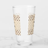 Antike Kaffebohnen und Lavendel nahtloses Muster Glas (Rechts)