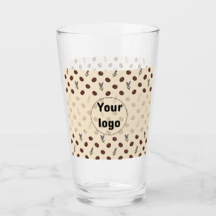 Antike Kaffebohnen und Lavendel nahtloses Muster Glas