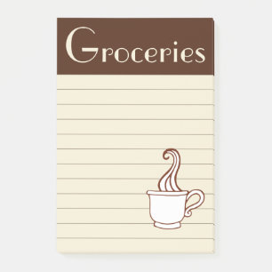 Antike Kaffee Einkaufsliste Post It Notizen