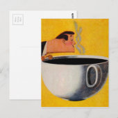 Antike Kaffee-Werbung Postkarte (Vorne/Hinten)