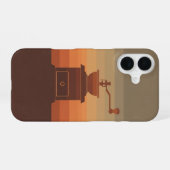 Antike Kaffeemühle iPhone 16 Hülle (Rückseite (Horizontal))
