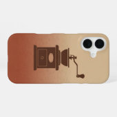 Antike Kaffeemühle iPhone 16 Hülle (Rückseite (Horizontal))