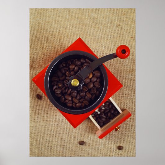 Antike Kaffeemühle Poster (Vorne)