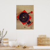 Antike Kaffeemühle Poster (Küche)