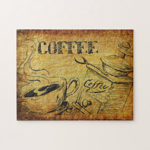 Antike Kaffeetasse alter Kaffeevollautomat Puzzle