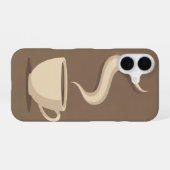 Antike Kaffeetasse iPhone 16 Hülle (Rückseite (Horizontal))