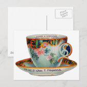 Antike Kaffeetasse Postkarte (Vorne/Hinten)