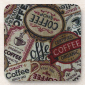 Antike Kaffeetiketten Untersetzer (Vorderseite)