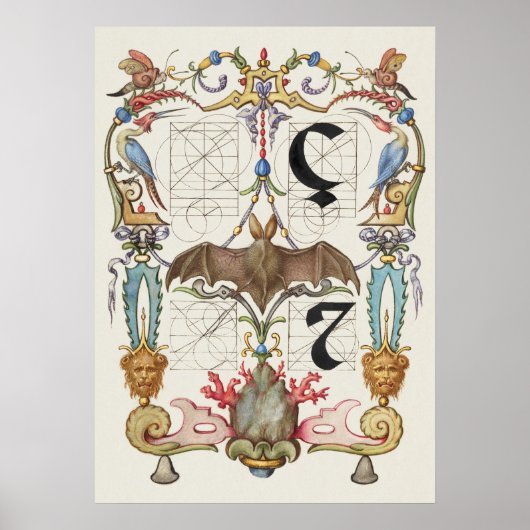 Antike Kalligrafie Poster (Vorne)