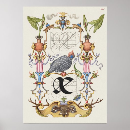 Antike Kalligrafie Poster (Vorne)