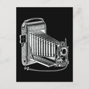 Antike Kamera - alte Kameras Fotografie Retro Postkarte