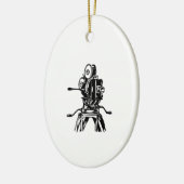 Antike Kamera Keramik Ornament (Links)