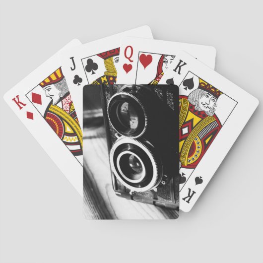 Antike Kamera Spielkarten (Rückseite)