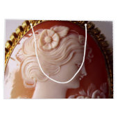 Antike Kamera - Vintager Schmuck Große Geschenktüte (Rückseite)